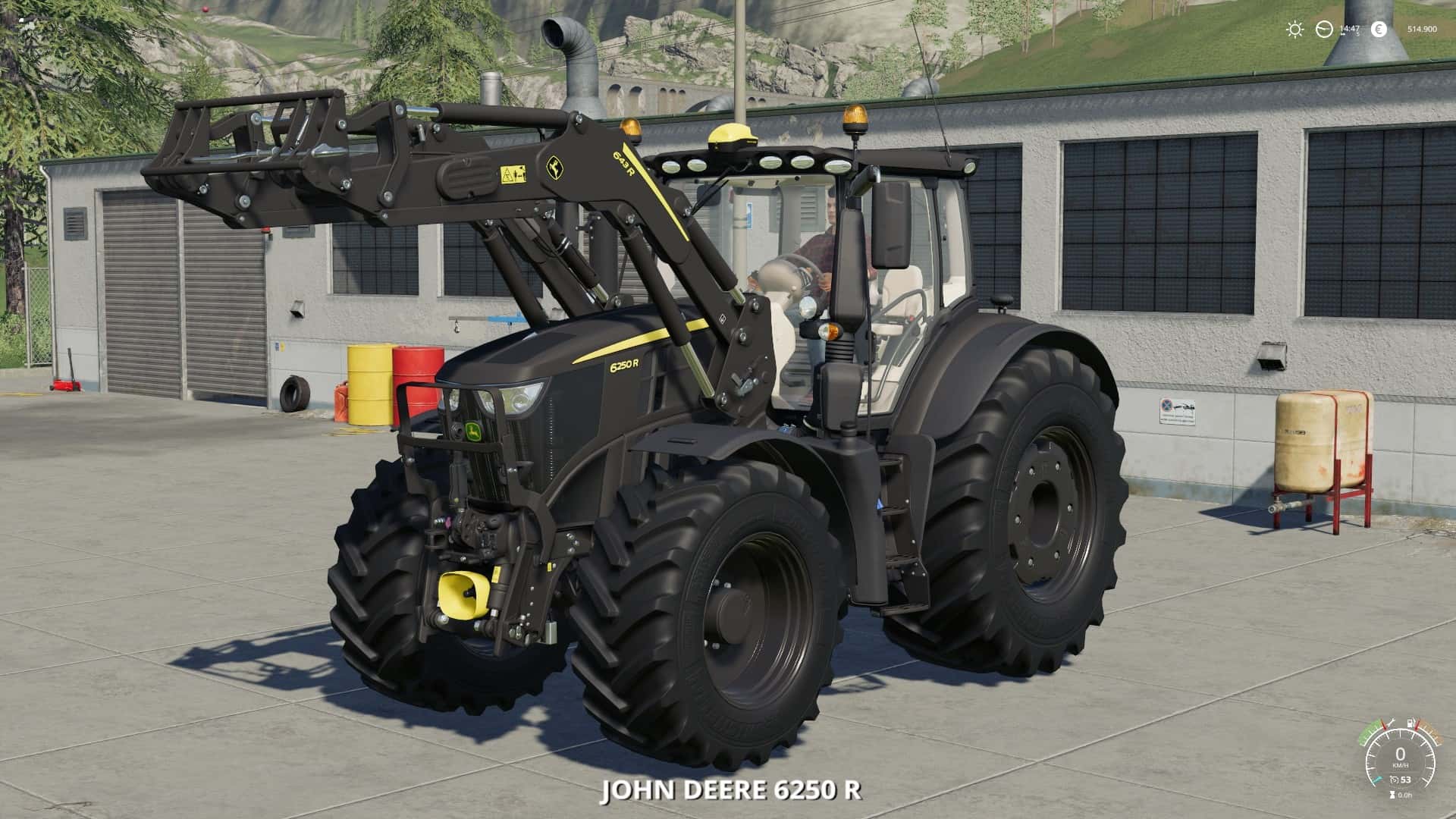 John Deere 6r Black Edition 1002 Fs19 Farming Simulator 19 Mod 7841