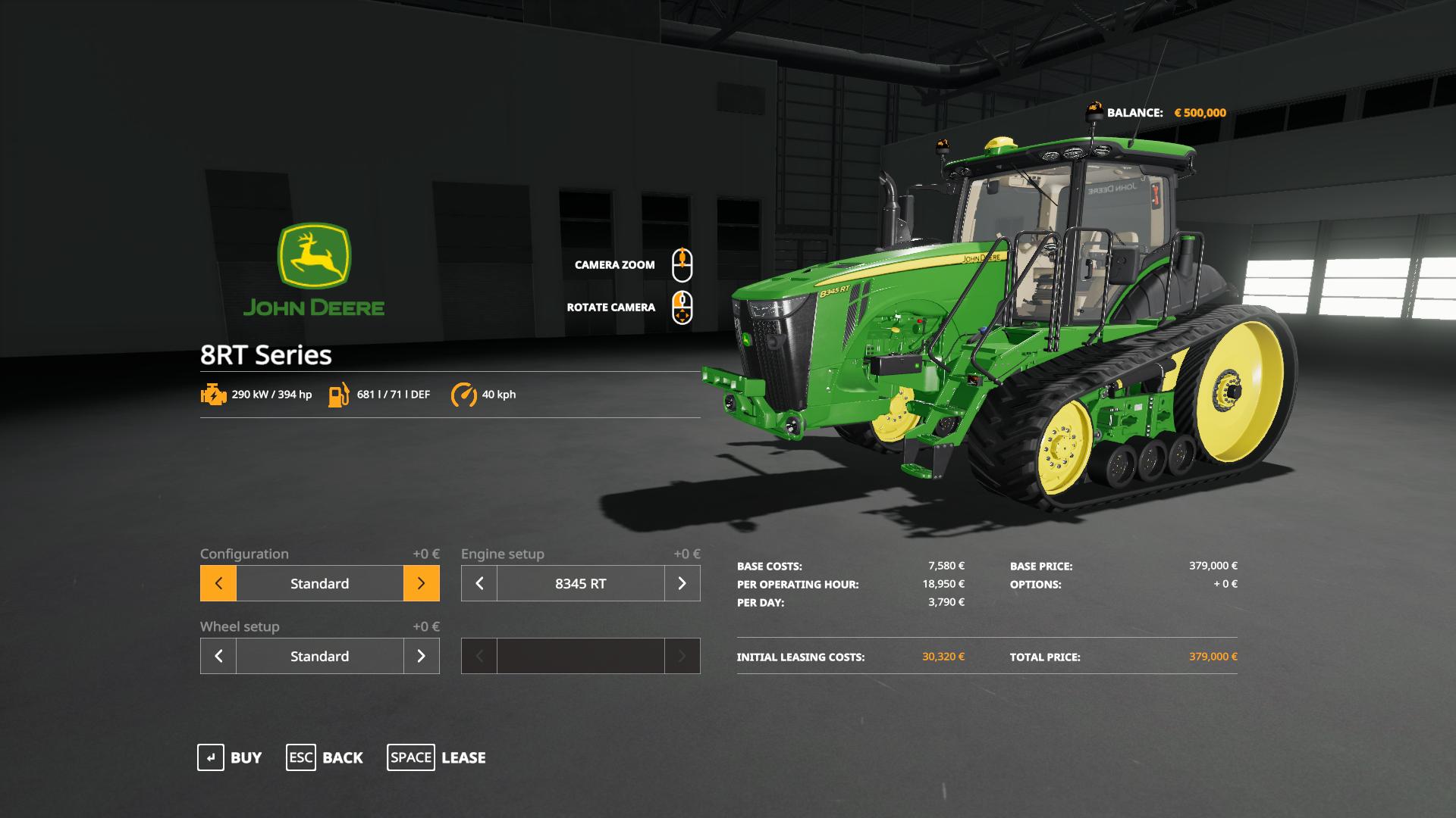 John Deere 8rt With Seatcam V1000 Fs19 Farming Simulator 19 Mod