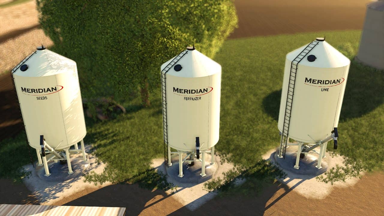 Placeable Meridian Fueltank And Bulkbins V10 Fs19 Farming Simulator 19 Mod Fs19 Mod 7166