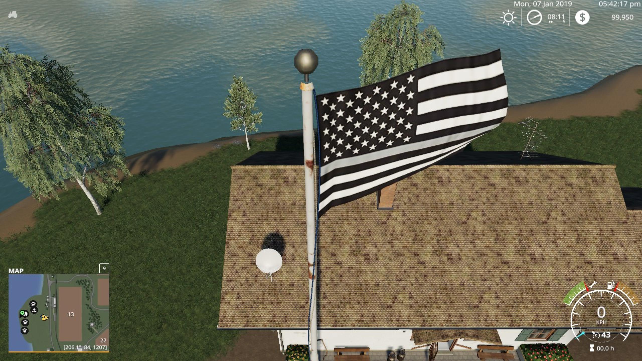 Usa Thin Line Pack Flags V100 Fs19 Farming Simulator 19 Mod Fs19 Mod 2259