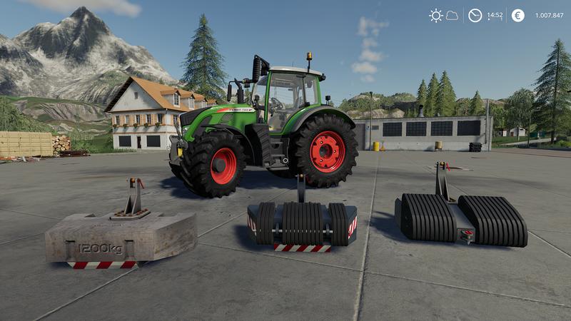 Front Weights Pack V1 0 0 0 Fs19 Farming Simulator 19 Mod Fs19 Mod