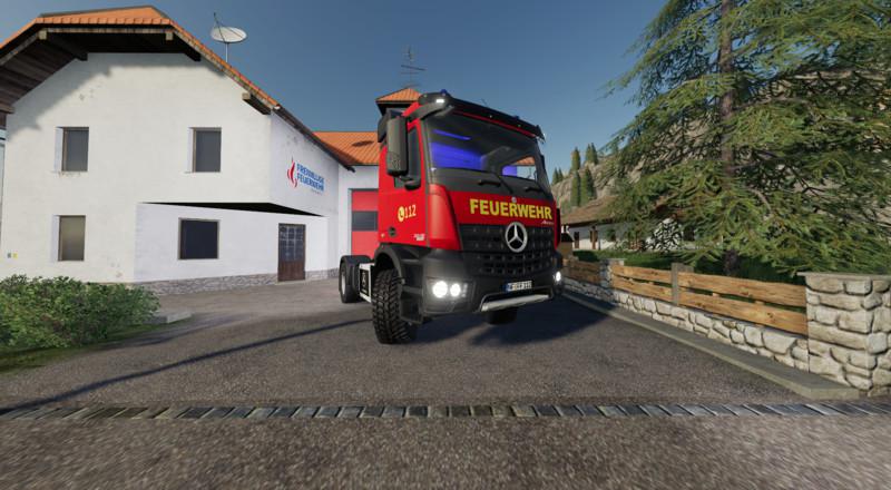 Mercedes Benz Fire Department Edition V11 Fs19 Farming Simulator 19 Mod Fs19 Mod 4631