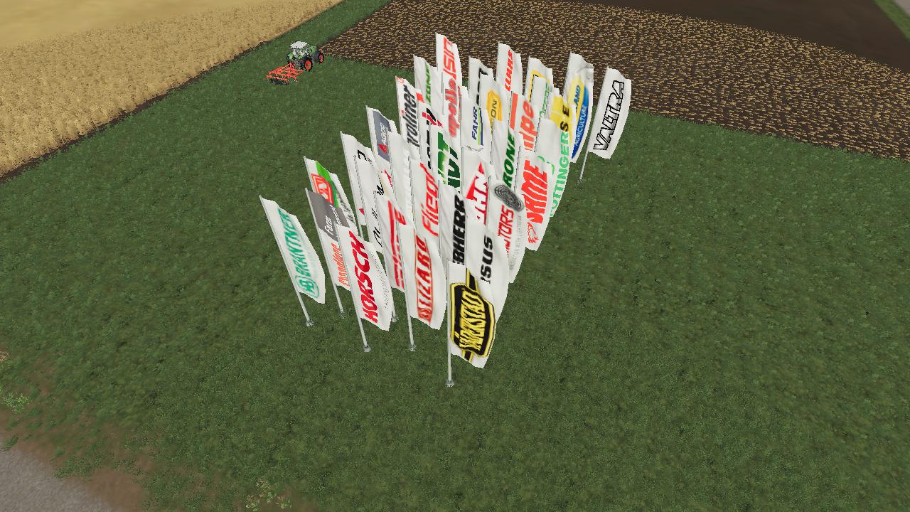 Placeable Brand Flags V1000 Fs19 Farming Simulator 19 Mod Fs19 Mod 1336