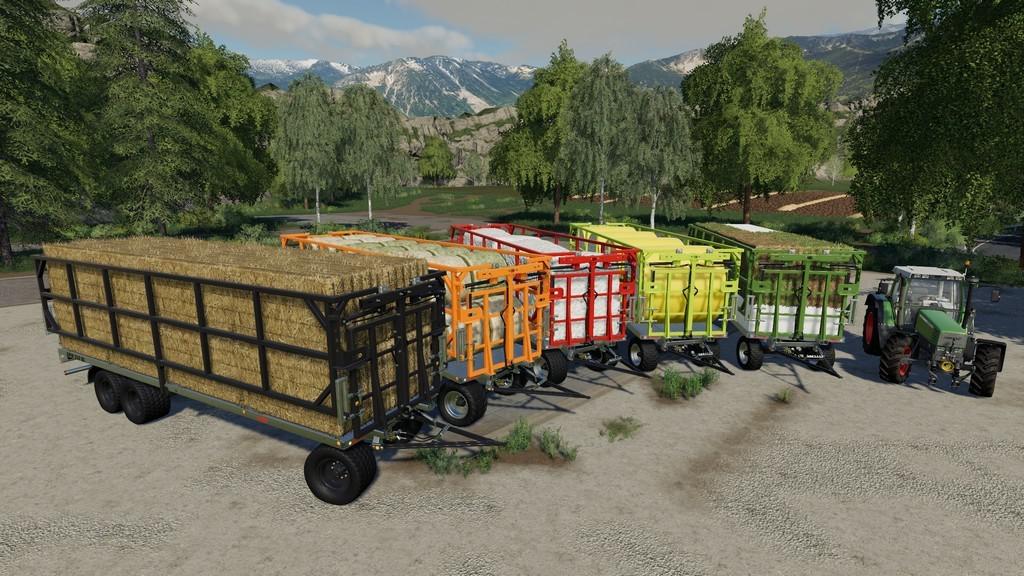 Fliegl Dpw 180210 Bales Autoload V1300 Fs19 Farming Simulator 19 Mod Fs19 Mod 1377