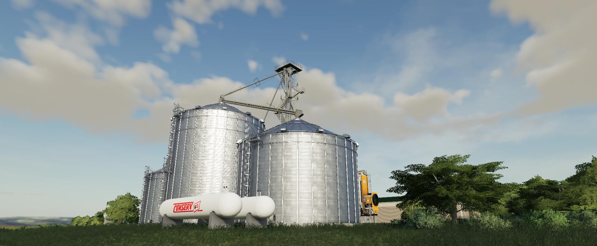 Gsi Grain Storage Bins V10 Fs19 Farming Simulator 19 Mod Fs19 Mod 4993