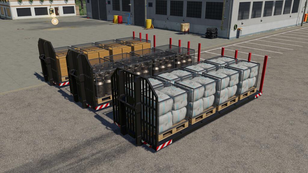 Container Pallets FS19 Farming Simulator 19 Mod FS19 mod