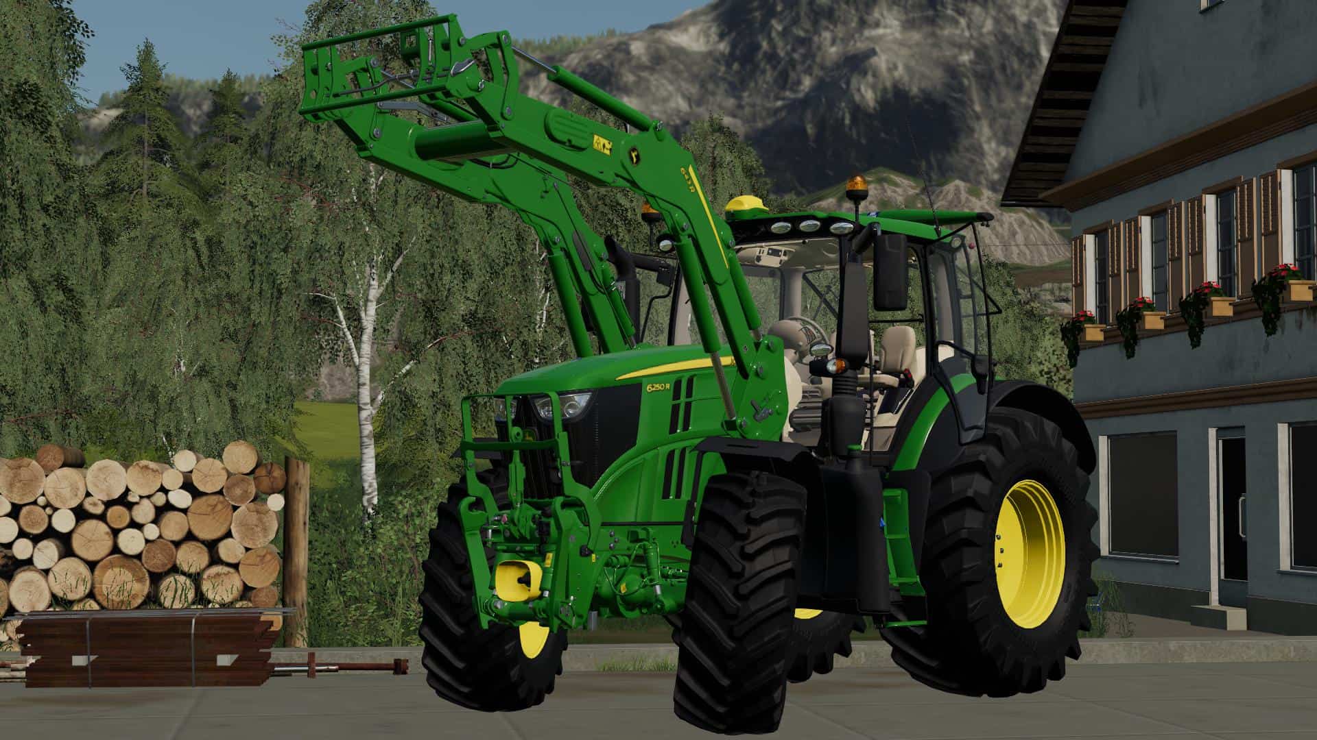 John Deere 6r Series With 643r Front Loader V10 Fs19 Farming Simulator 19 Mod Fs19 Mod 9965
