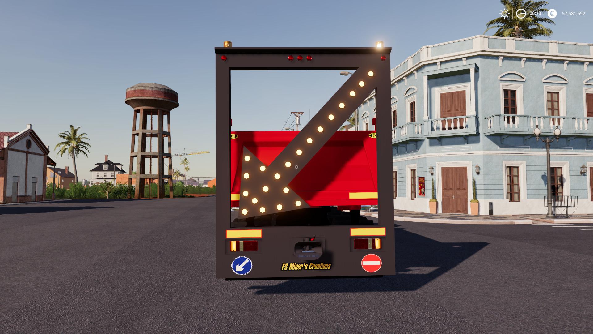 Public Works Rear Sign For Trucks V10 Fs19 Farming Simulator 19 Mod Fs19 Mod 8162
