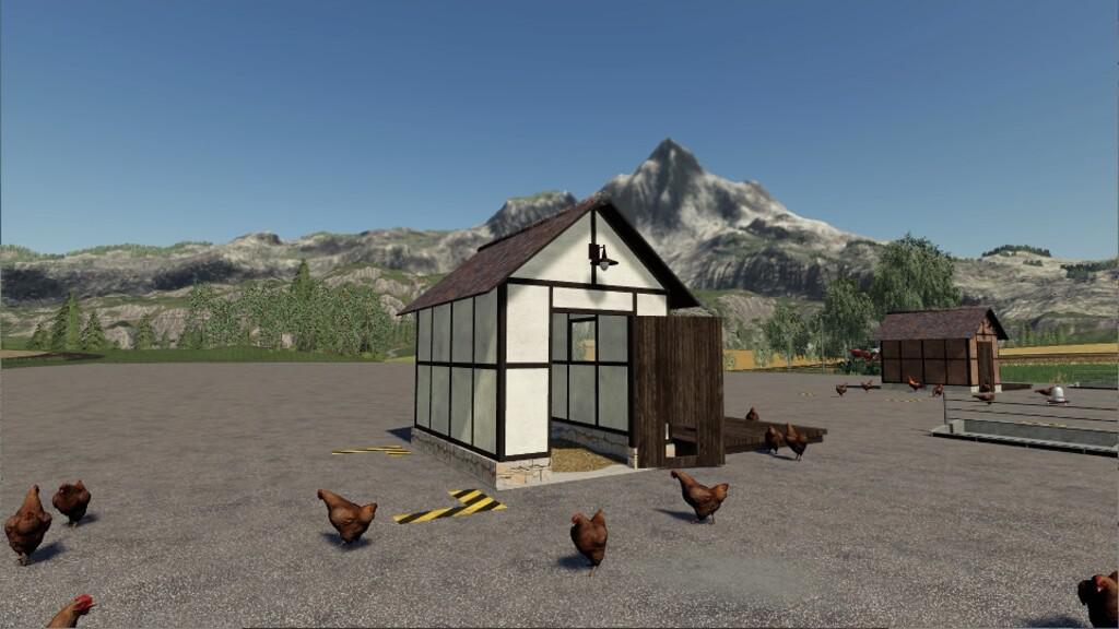 Open Chicken Coop Timberframe V10 Fs19 Farming Simulator 19 Mod Fs19 Mod 6663