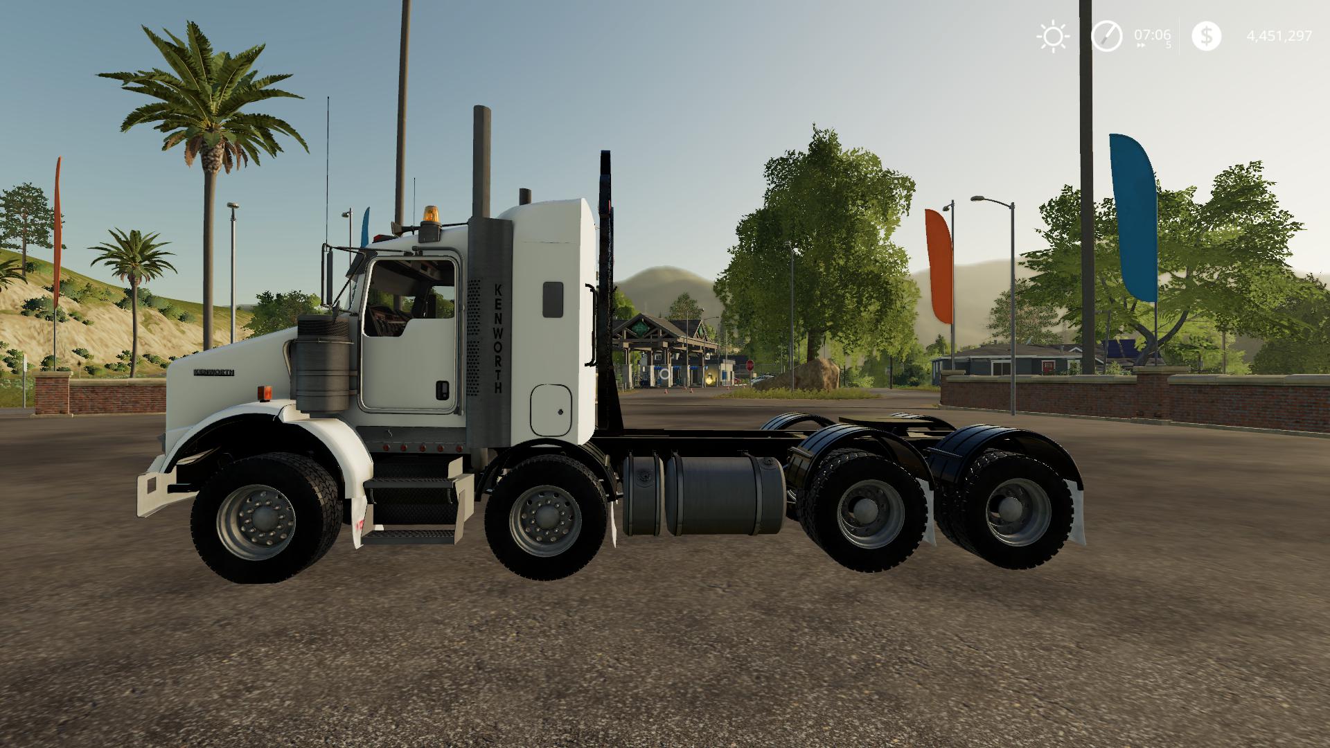 Kenworth T800B TwinSteer v1.0 FS19 - Farming Simulator 19 Mod | FS19 mod