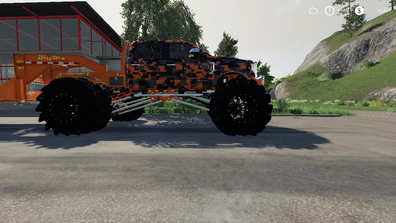 F-250 Monster truck v1.6.1 FS19 - Farming Simulator 19 Mod | FS19 mod