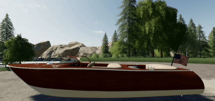 BIG YACHT BOAT v1.5 FS19 | Farming Simulator 19 Mod | FS19 mod