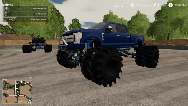 Superduty Monster Truck v1.0 FS19 | Farming Simulator 19 Mod | FS19 mod