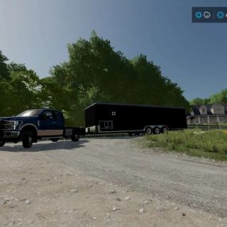 FS22 35FT Enclosed Trailer Fix v1.1 | FS22 Mod Download