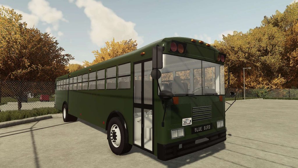 FS22 Blue Bird School Bus V1.0.0.0 | FS22 Mod Download